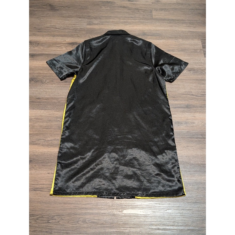 Stussy Womens Small Yellow Black Daria Bowling Shirt Button Down Mini Dress - Picture 4 of 6